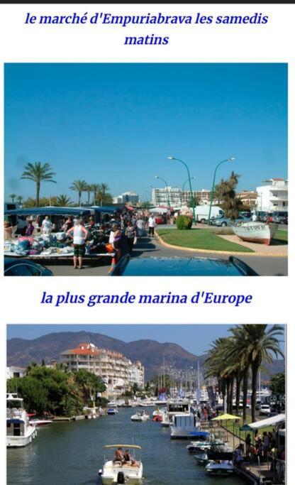 Le Canola Empuriabrava Port - 45M2 - Vue Piscine - Plage Centrale 500M- Parking Prive Gratuit Eksteriør billede